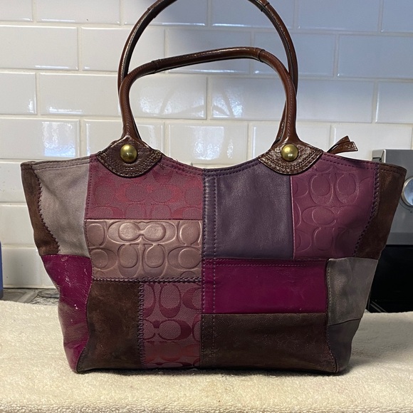 Coach Multicolor Patchwork Tote - Picture 5 of 16